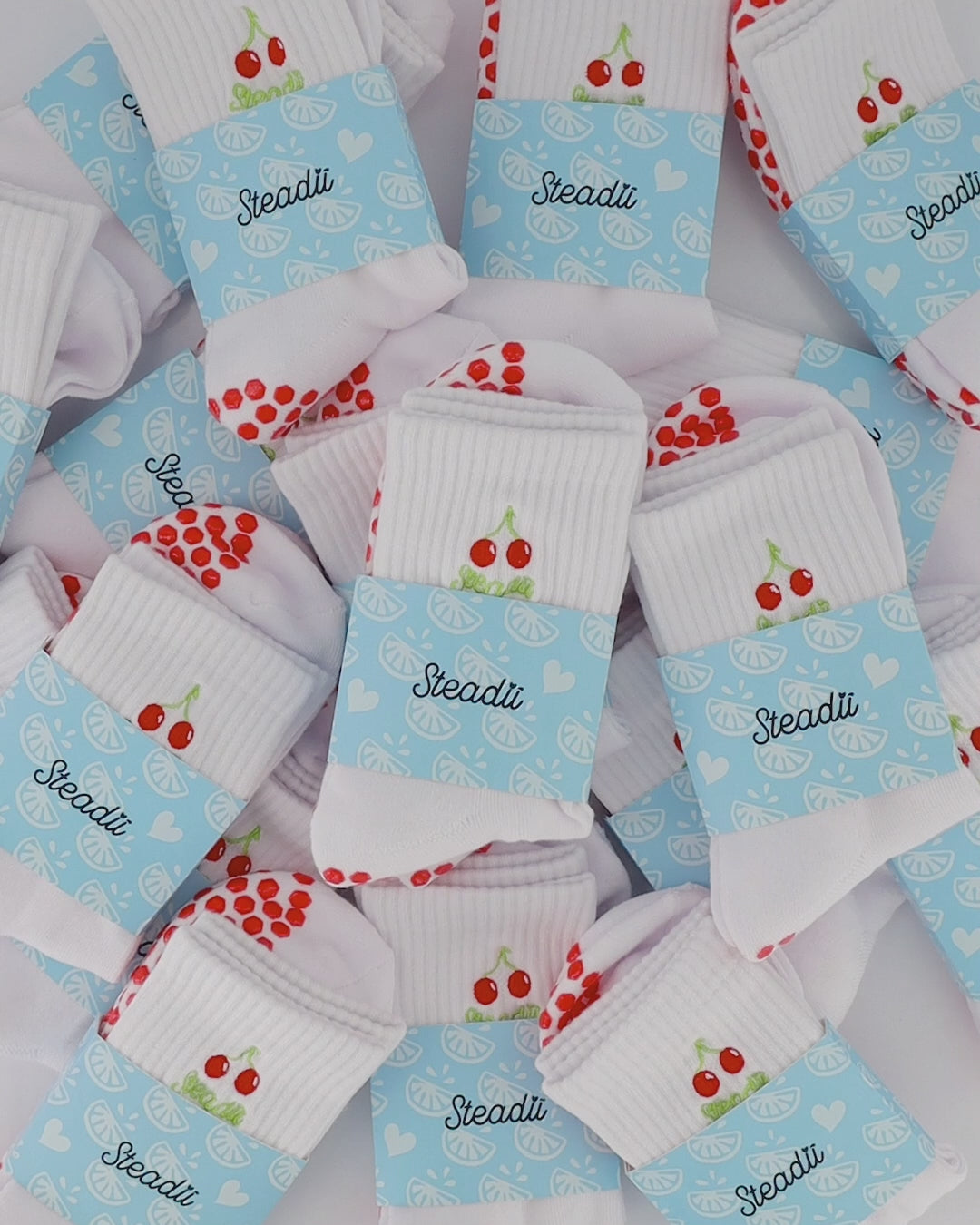 Cherrii Pilates Crew Sock